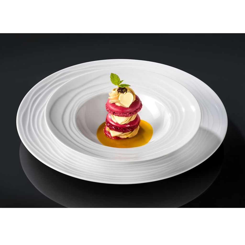 Destockage Noël : Médard De Noblat - Stone Rouge - Coffret 6 Assiettes Plates Pas Cher